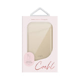Tarjetero multiposición y espejo de alta resistencia color Crema para iPhone