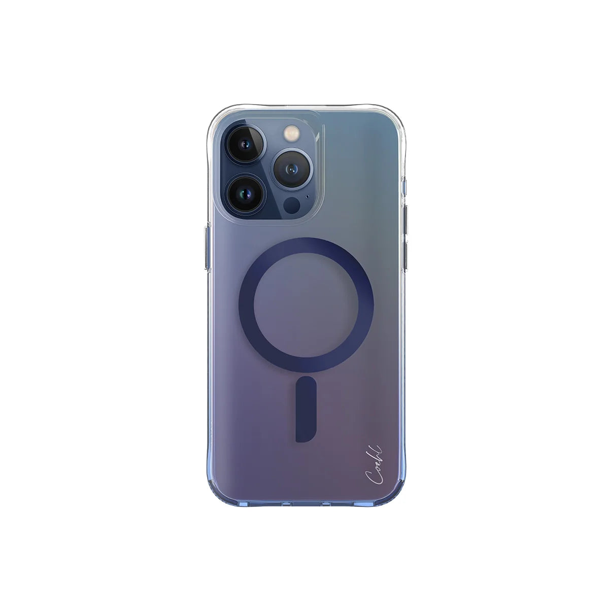 Funda tornasol con correa incluida, compatible con MagSafe color Azul Tornasol para iPhone 15 Pro