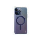Funda tornasol con correa incluida, compatible con MagSafe color Azul Tornasol para iPhone 15 Pro