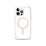Funda con acabado brillante, compatible con MagSafe color Rose Gold para iPhone 15 Pro Max