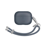 Funda fabricada en piel sintética con correa incluida color Azul Zafiro para AirPods Pro 2ª generación