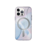 Funda compatible con MagSafe y diseño acuarela color Azul para iPhone 15 Pro Max